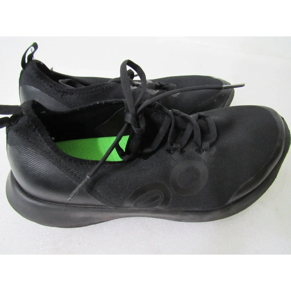 Oofos OOMG Sport LS Low Comfort‎ Shoes Men's size 10 Black Textile White